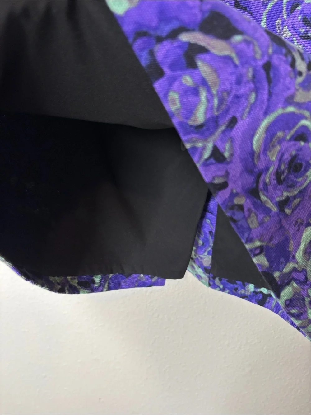 Talbots Purple & Teal Floral Pencil Skirt